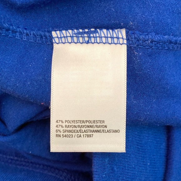 Women’s Old Navy royal blue A-line skirt with elastic waist and drawstring - Picture 6 of 7